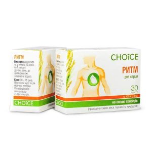 Фитопрепарат для сердечно-сосудистой системы Choice Ритм 99100020101 30 капсул