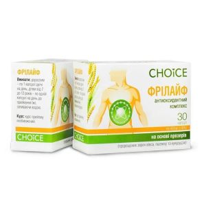 Фитопрепарат антиоксидант Choice Фрилайф 99100024101 30 капсул