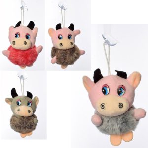 Брелок-мягкая игрушка на присоске Корова MP-2156 9 см