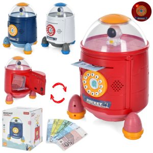 Копилка-ракета детская 589-15B-16B-17B 25 см