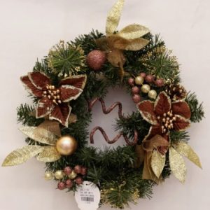 Декор рождественский Венок 9514 30.5 см