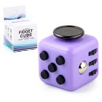 Кубик антистресс Fidget Cube фиолетовый с черным