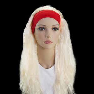 Парик Гофре с повязкой блонд