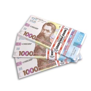 Пачка денег по 1000 гривен сувенир