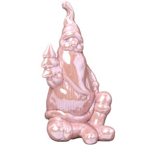 Фигурка декоративная Lefard Дед Мороз 919-265 14 см розовая