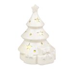 Фигурка декоративная с подсветкой Lefard Елочка 919-039 10 см белая
