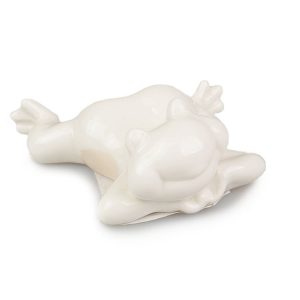 Фигурка декоративная Lefard Лягушонок 919-065 6 см белая