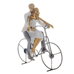 Фигурка декоративная Lefard Пара на велосипеде 192-072 26.5х26х12.5 см