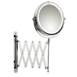 Зеркало настенное косметическое Kela Valeria 20643 36х17.5 см серебристое