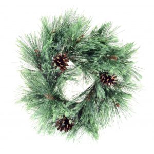 Венок искусственный рождественский YES Полночь 903880 15 см зеленый