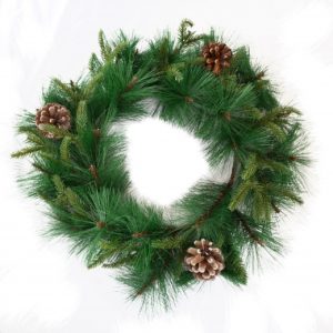 Венок искусственный рождественский YES Хлопушка 903874 35 см зеленый