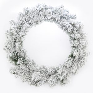 Венок искусственный рождественский заснеженный YES Рождественский 903748 17,5 см