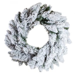 Венок искусственный рождественский заснеженный YES Альпийский 903607 70 см