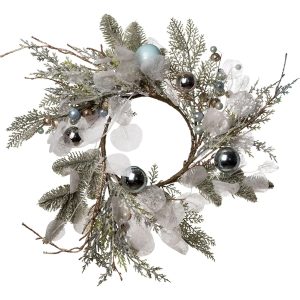 Венок искусственный рождественский с украшениями YES Fun 974762 45 см