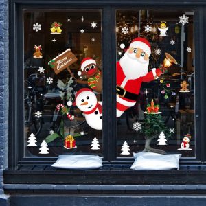 Набор новогодних наклеек на окно New Year 14585 90х60 см 1 лист