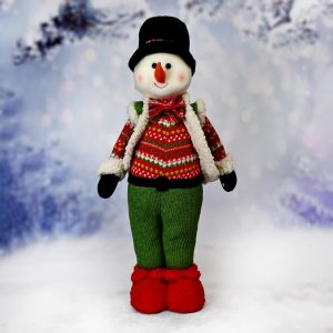Фигура новогодняя Stenson Snowman M17319-B 60 см