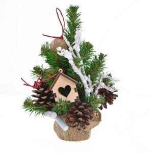 Елка искусственная YES Домик в лесу 904299 25 см зеленая