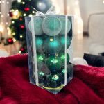Набор игрушек на елку 14727 6 см 16 шт зеленые