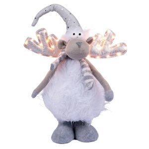 Фигура новогодняя Novogod'ko Олень в белом 974646 53 см