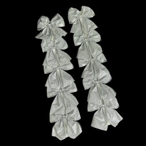 Набор игрушек на елку 14702 10 шт серебристый