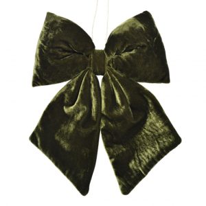 Игрушка на елку YES Бант 974992 32x25 см темно-зеленая