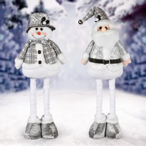 Фигура новогодняя Stenson Santa Snowman R96534 71 см