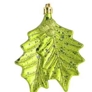 Игрушка на елку YES Зеленые листья 972914 10 см зеленая