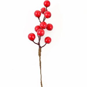 Ветка декоративная YES 973523 17 см красная