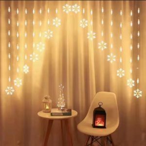 Светодиодная гирлянда штора Stenson Fairy night R92654 152 led 2.5 м желтая