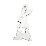 Игрушка на елку Mazhura Зайка MZ-711452 6х11.5 см белая