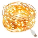 Светодиодная гирлянда USB Нить 100 LED SK 15990053 10 м теплый белый