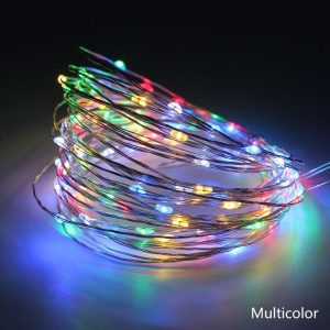 Светодиодная гирлянда на батарейках Роса 50 LED SK 86762540 5 м мультиколор