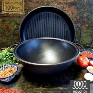 Казан чугунный узбецький Maysternya Т401 2 л 20 см черный