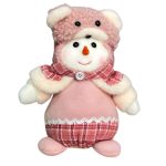 Фигура новогодняя телескопическая Stenson Нежный Снеговик R90763 19442 18 см