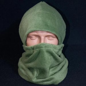 Шапка и бафф из флиса Kirasa KI-821 240 м/г 55-58 олива