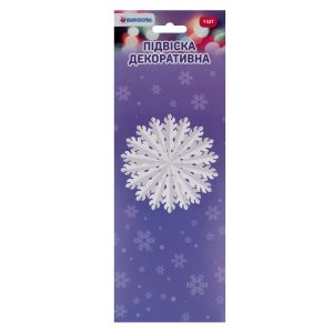 Игрушка на елку 3D Novogod'ko Снежинка 974704 50 см белая