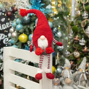 Фигура новогодняя YES Новогодний гном №2 973617 17х12х50 см красный