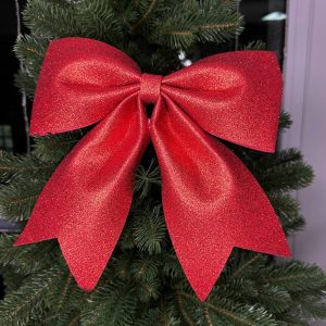 Игрушка на елку Бант 19869 22х25 см красная