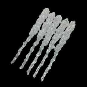 Набор игрушек на елку Сосульки 19846 15 см 5 шт